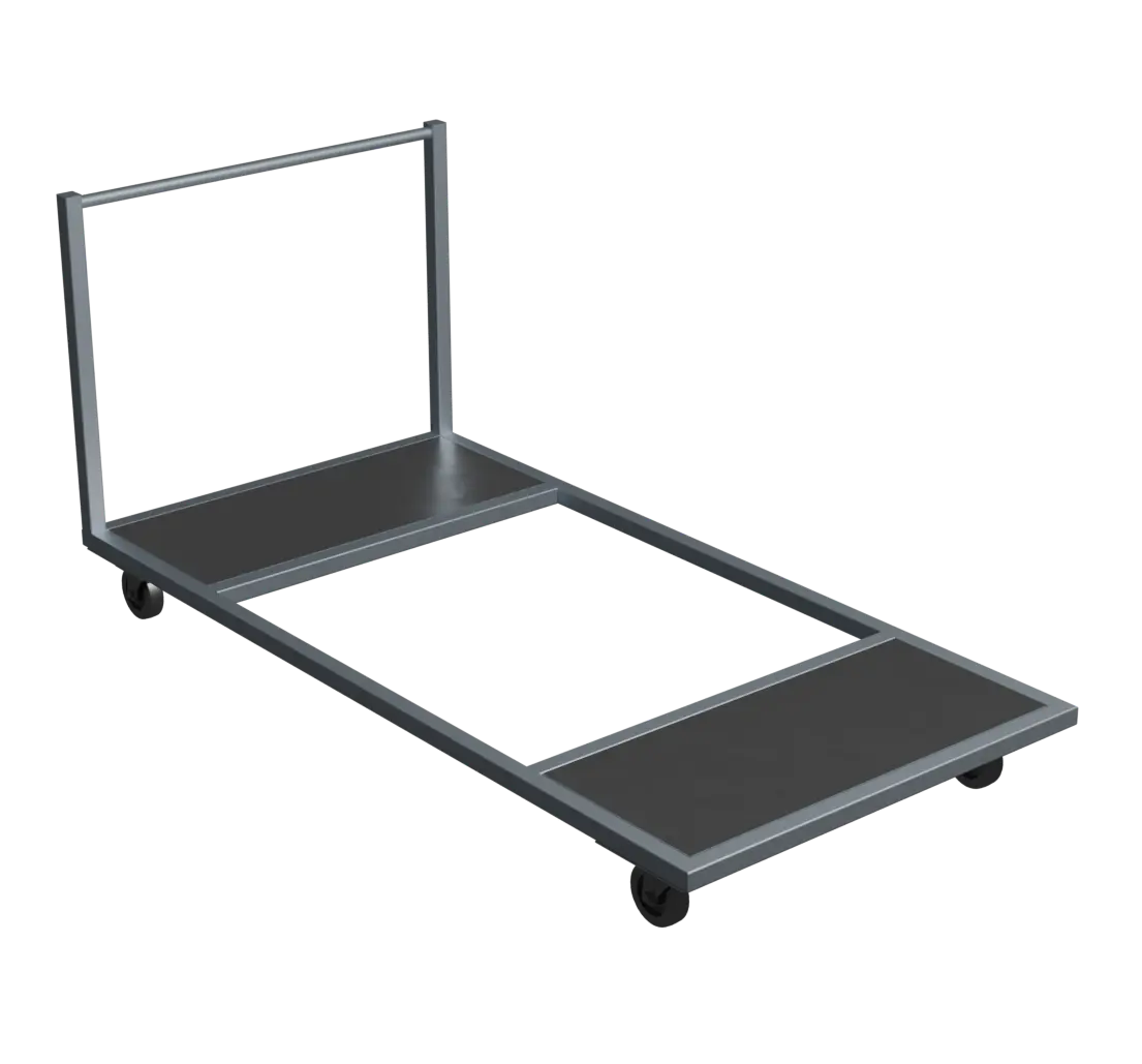 Тележка металлическая платформенная с ручкой 2000х1000х1000