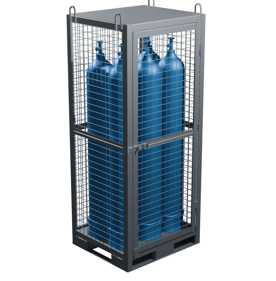 Клеть для 6-ти кислородных газовых баллонов КДР-07