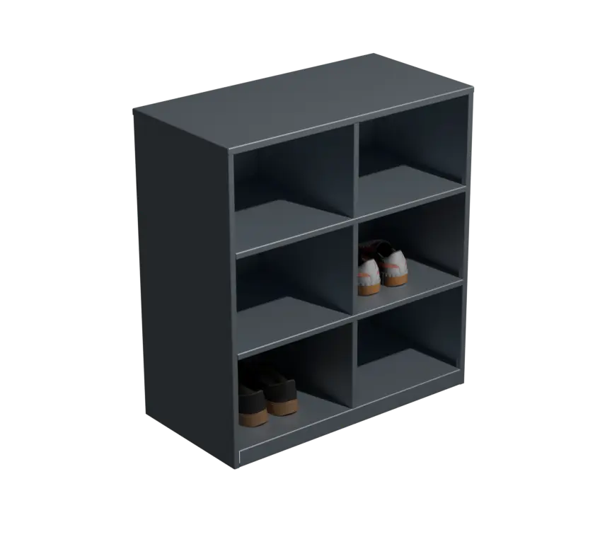 Металлическая обувница на 6 ячеек